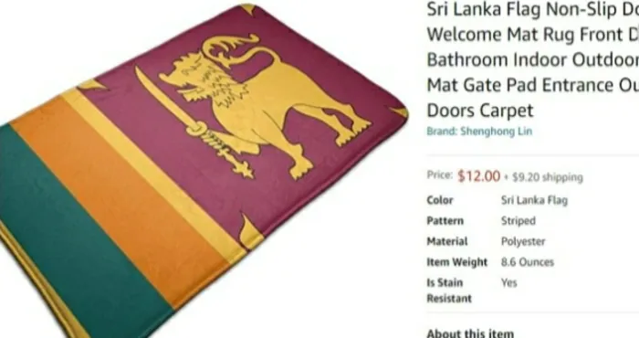 Sri Lanka Foreign Ministry Writes to China over Doormats with SL Flag on Amazon