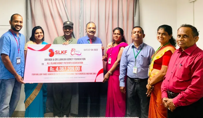 Dayada 2022 Donated Over 4.3 Million Rupees to Sri Lankan Kidney Patients
