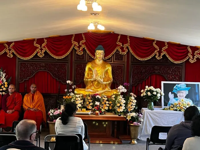 Queen Elizabeth II - Tributes from Mahamevnawa Buddhist monastery - UK