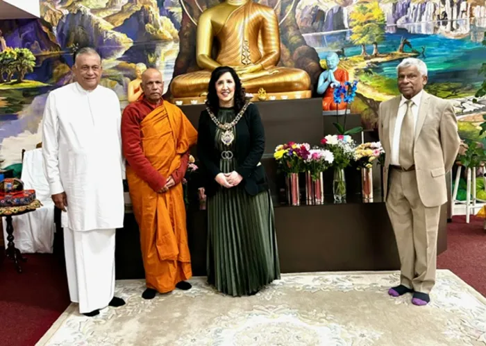 High Commissioner Rohitha Bogollagama attended the Sangha Nayaka Anuprapthi Felicitation Ceremony of Ven. Pidiwille Piyatissa Nayaka Thero at Manchester, United Kingdom