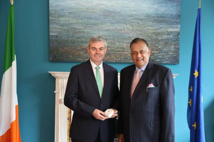 High Commissioner Rohitha Bogollagama meets the Irish Ambassador in London
