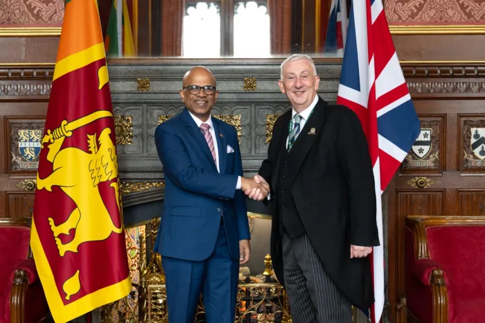 High Commissioner Nimal Senadheera calls on the Speaker of the UK House of Commons