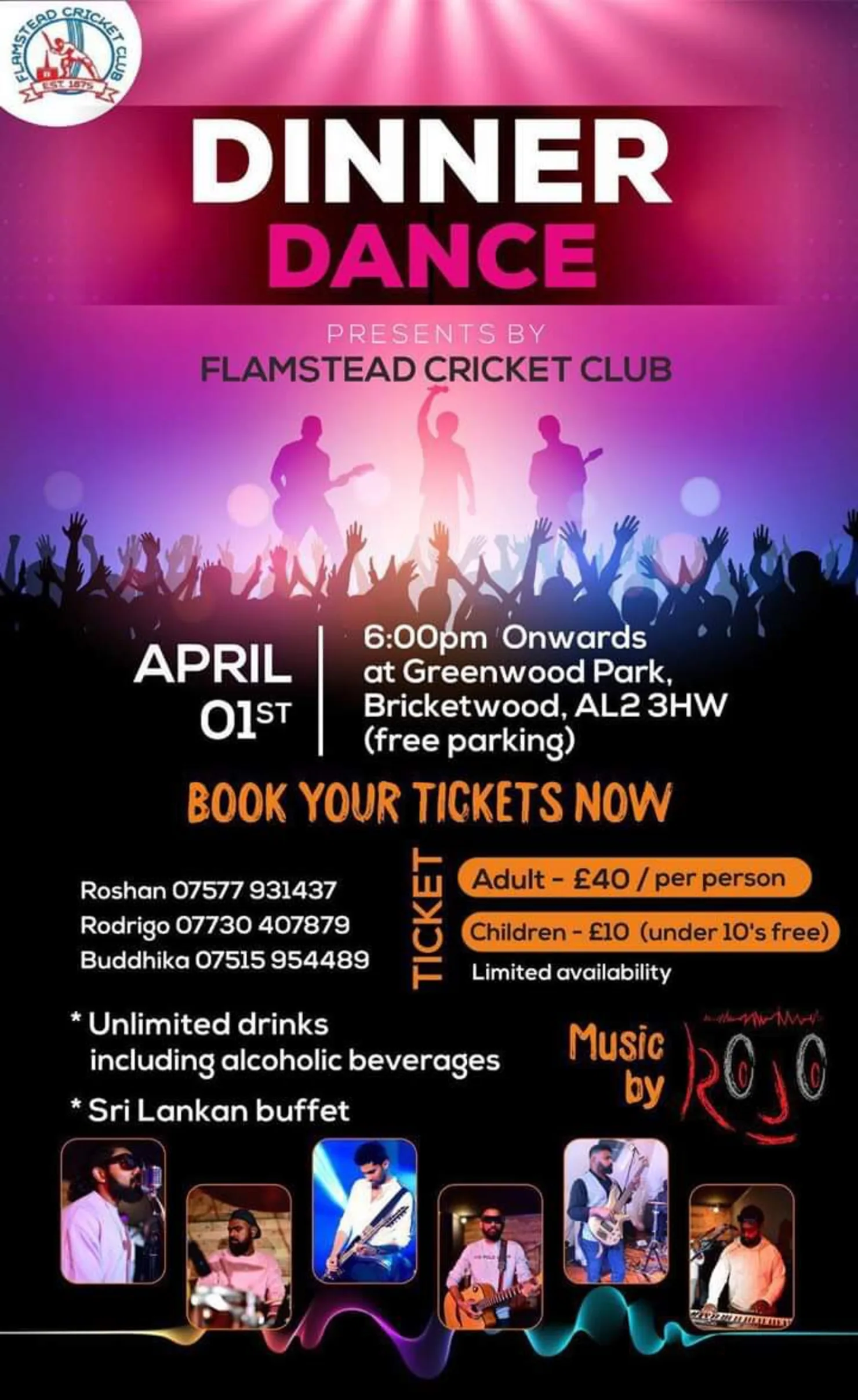 Flamstead Cricket Club Dinner Dance 2023