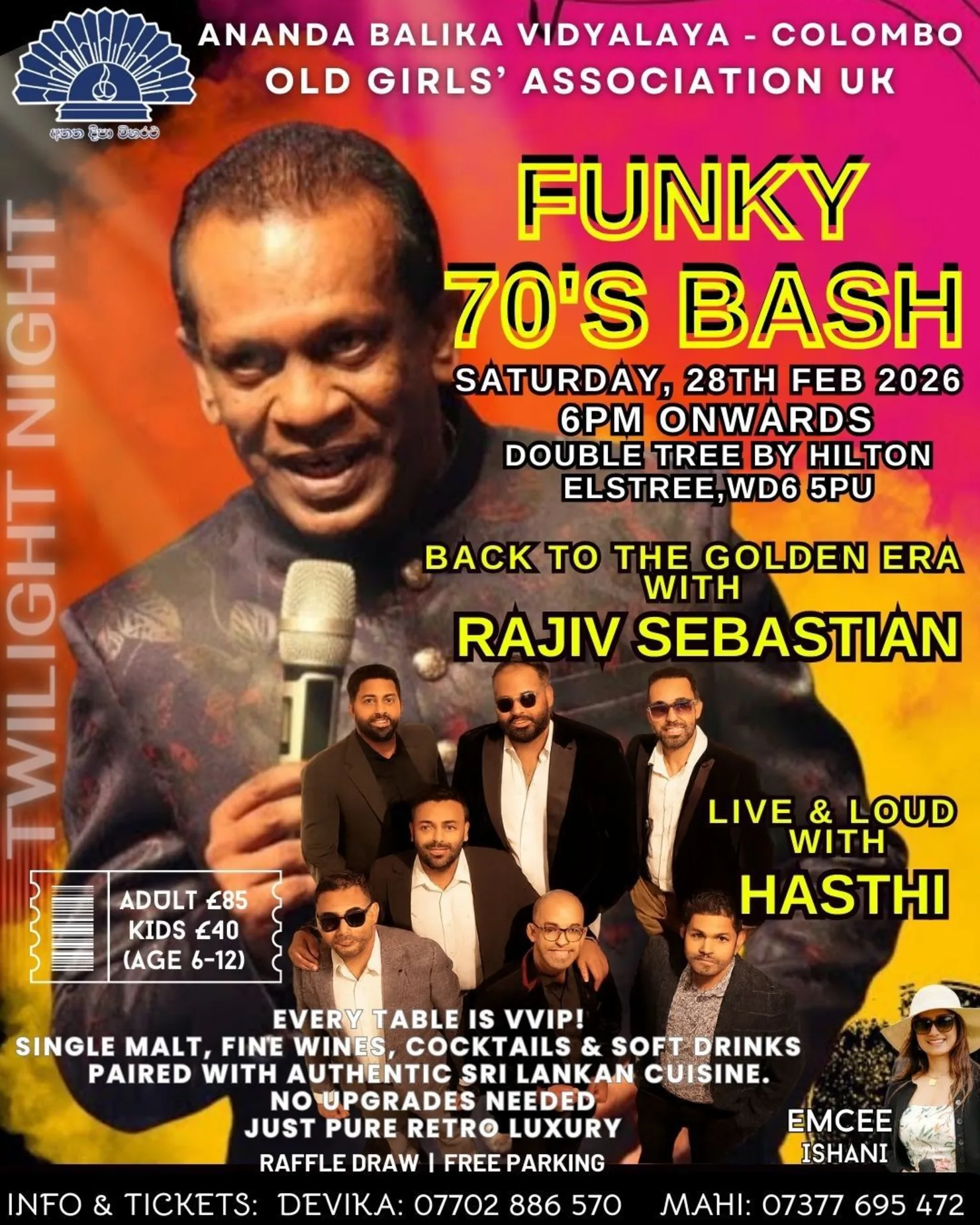 Funky 70's Bash with Rajiv Sebastian