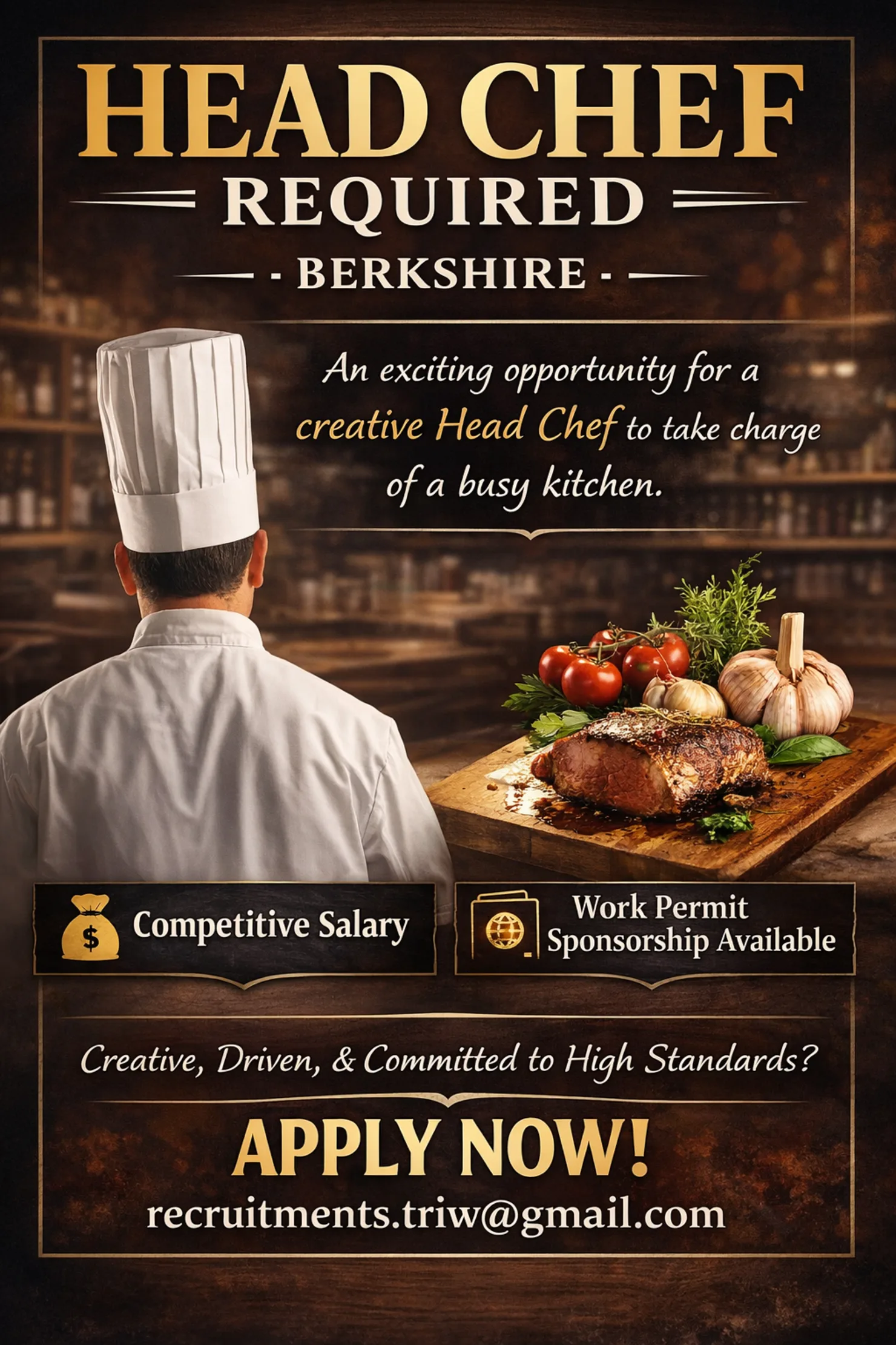 Head Chef Position – Berkshire